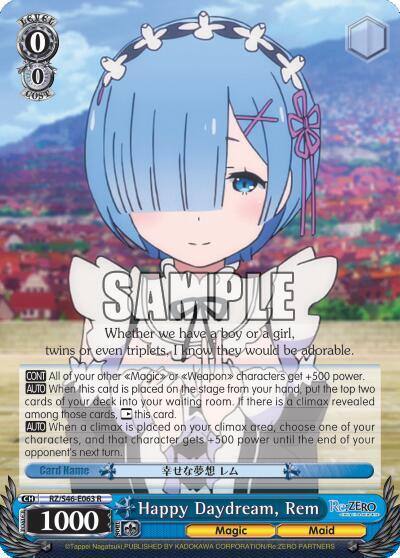 Happy Daydream Rem RZ/S46-E063 R Re:ZERO Card