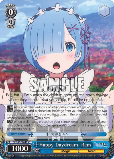 Happy Daydream Rem SR RZ/S46-E063S SR Re:ZERO Card