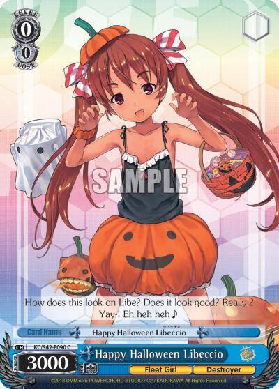 Happy Halloween Libeccio KC/S42-E090 C KanColle: Arrival! Reinforcement Fleets from Europe! Card