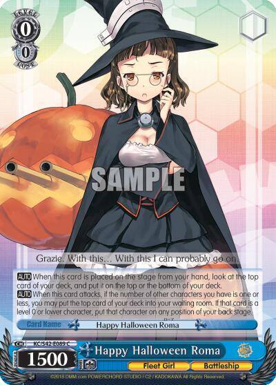 Happy Halloween Roma KC/S42-E089 C KanColle: Arrival! Reinforcement Fleets from Europe! Card