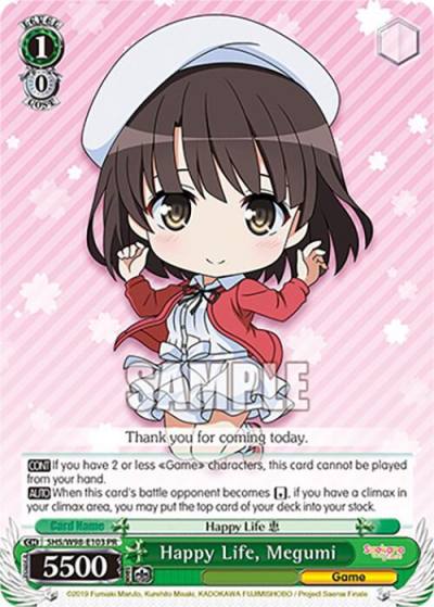 Happy Life Megumi SHS/W98-E103 PR Saekano the Movie: Finale Card