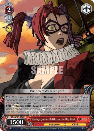 Harley Quinn Battle on the Big Boat BNJ/SX01-042 R Batman Ninja Card