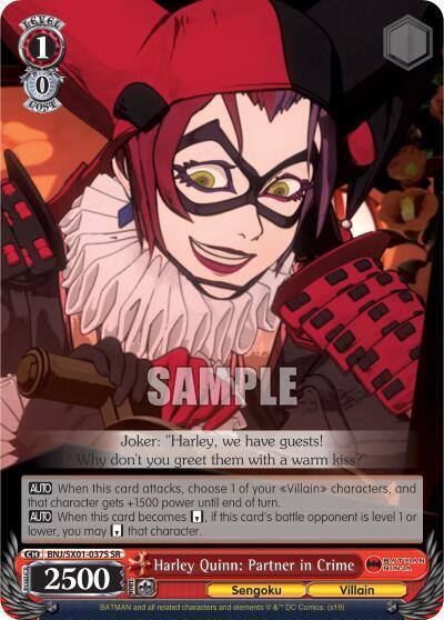 Harley Quinn Partner in Crime SR BNJ/SX01-037S SR Batman Ninja Card