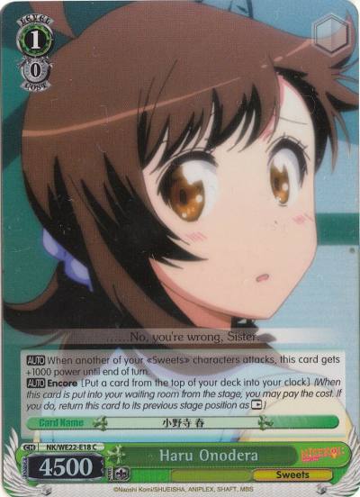 Haru Onodera Parallel Foil NK/WE22-E18 NISEKOI Extra Booster Card