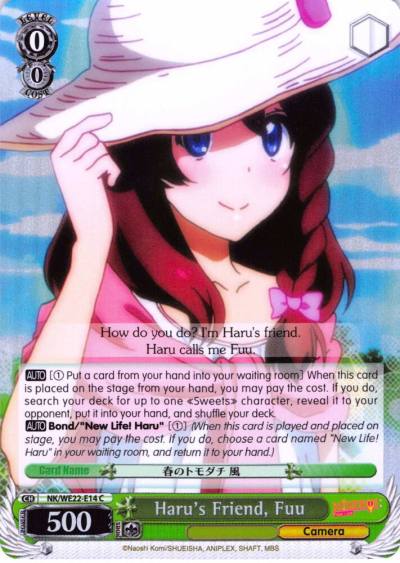 Harus Friend Fuu Parallel Foil NK/WE22-E14 NISEKOI Extra Booster Card