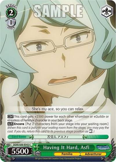 Having It Hard Asfi DDM/S88-E042 C Is it Wrong to Try to Pick Up Girls in a Dungeon? Card