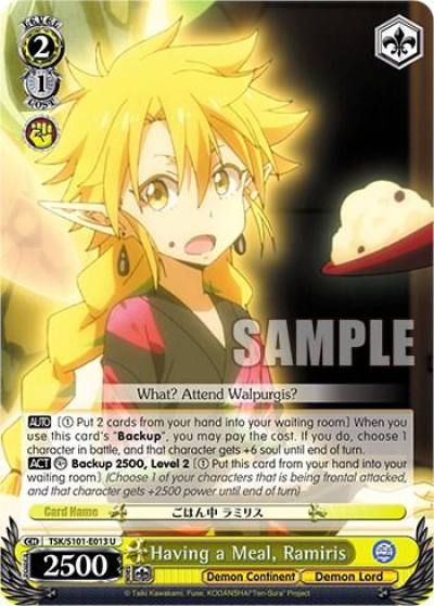 Having a Meal Ramiris TSK/S101-E013 U That Time I Got Reincarnated as a Slime Vol.3 Card
