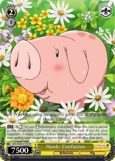Hawk Confusion SR SDS/SX03-015S SR The Seven Deadly Sins Card