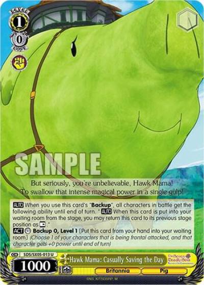 Hawk Mama Casually Saving the Day SDS/SX05-013 U The Seven Deadly Sins: Revival of The Commandments Card