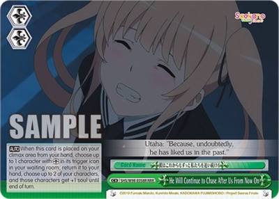 He Will Continue to Chase After Us From Now On RRR SHS/W98-E058R RRR Saekano the Movie: Finale Card