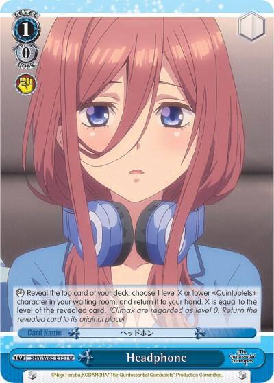 Headphone 5HY/W83-E131 U The Quintessential Quintuplets Card