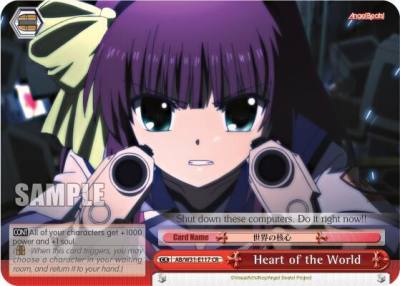 Heart of the World CR AB/W31-E117 CR Angel Beats! Re:Edit Card