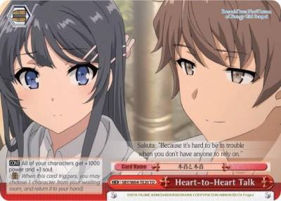 Heart to Heart Talk SBY/W64-TE20 TD Rascal Does Not Dream of Bunny Girl Senpai Card