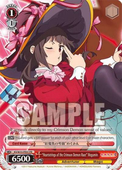Heartstrings of the Crimson Demon Race Megumin KS/W55-PE01 PR KonoSuba 2 Card