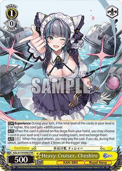 Heavy Cruiser Cheshire AZL/S119-E002 RR Azur Lane Vol. 2 Card
