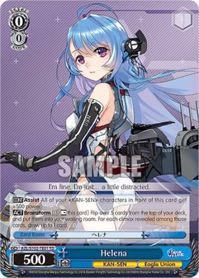 Helena AZL/S102-TE01 TD Azur Lane Card