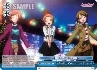 Hello Count the Stars LL/EN-W02-E168 CC Love Live! DX Vol.2 Card