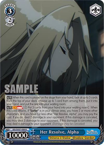 Her Resolve Alpha EIS/SX07-089 The Eminence in Shadow Card