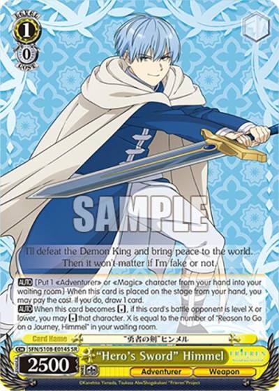 Heros Sword Himmel SR SFN/S108-E014S SR Frieren: Beyond Journey’s End Card