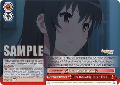 Hes Definitely Fallen For Us SHS/W98-E083 CR Saekano the Movie: Finale Card