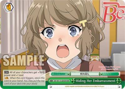Hiding Her Embarrassment RRR SBY/W114-E045R RRR Rascal Does Not Dream Series Card