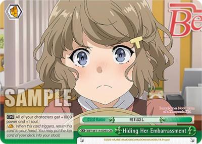 Hiding Her Embarrassment SBY/W114-E045 CR Rascal Does Not Dream Series Card