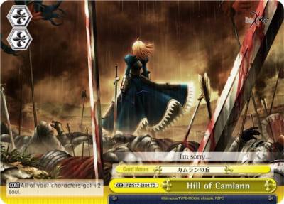 Hill of Camlann FZ/S17-E104 TD Fate/Zero Card
