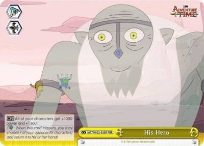 His Hero RRR AT/WX02-036R RRR Adventure Time Card