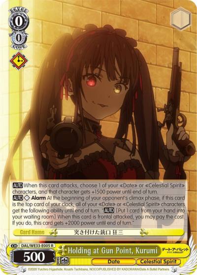 Holding at Gun Point Kurumi Parallel Foil DAL/WE33-E005 R Date A Bullet Card