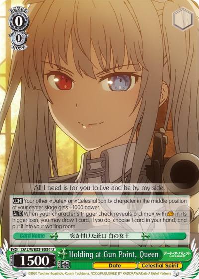 Holding at Gun Point Queen DAL/WE33-E034 U Date A Bullet Card