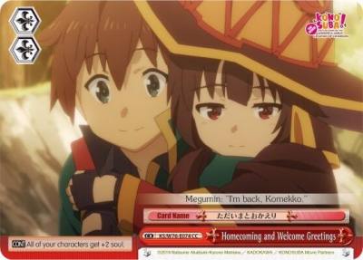 Homecoming and Welcome Greetings KS/W76-E074 CC KonoSuba The Movie: Legend of Crimson Card