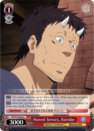 Honed Senses Kurobe TSK/S70-E045 U That Time I Got Reincarnated as a Slime Card