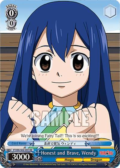 Honest and Brave Wendy FT/EN-S02-091 C RE Fairy Tail Chronicle Set Card
