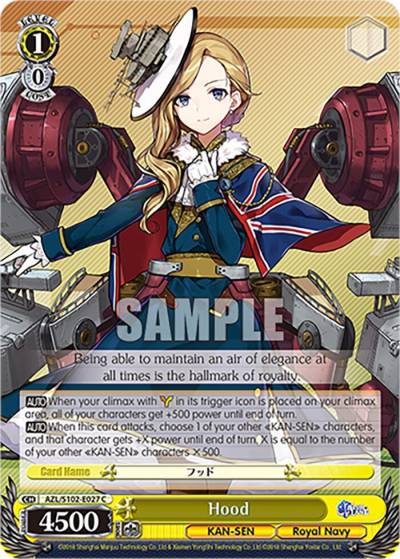 Hood AZL/S102-E027 C Azur Lane Card