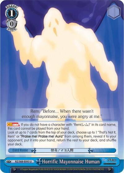 Horrific Mayonnaise Human RZ/S68-E093 U Re:ZERO Memory Snow Card