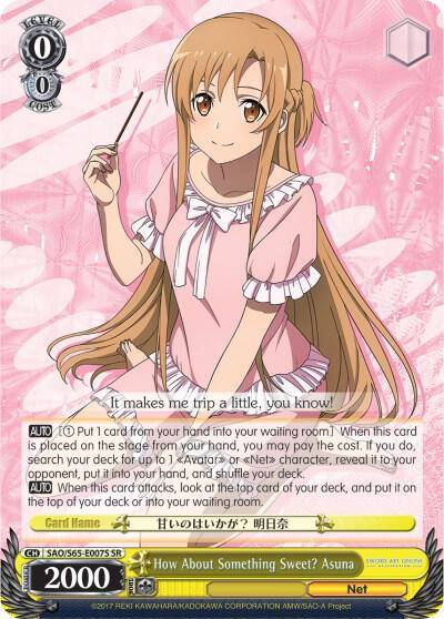 How About Something Sweet Asuna SR SAO/S65-E007S SR Sword Art Online -Alicization- Card