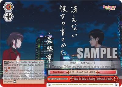 How To Raise A Boring Girlfriend Finale RRR SHS/W98-E085R RRR Saekano the Movie: Finale Card