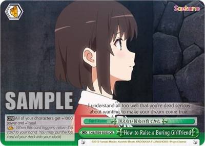 How to Raise a Boring Girlfriend SHS/W56-E053 CR Saekano: How to Raise a Boring Girlfriend Card