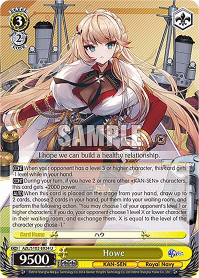 Howe AZL/S102-E024 U Azur Lane Card