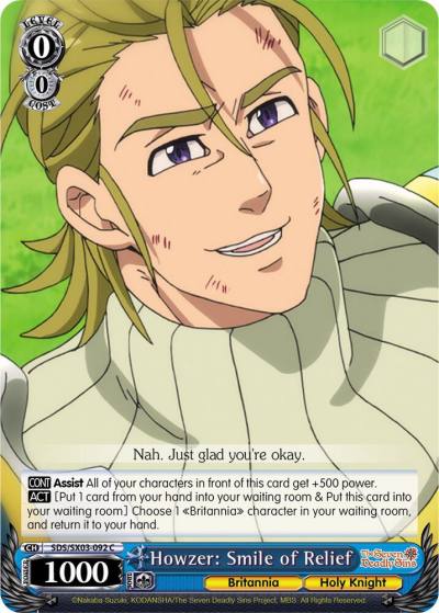 Howzer Smile of Relief SDS/SX03-092 C The Seven Deadly Sins Card