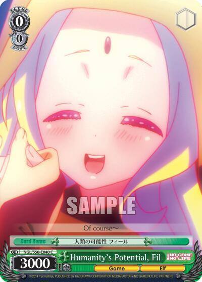 Humanitys Potential Fil NGL/S58-E040 C No Game No Life Card
