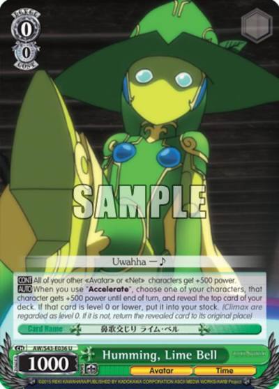 Humming Lime Bell AW/S43-E036 U Accel World -Infinite Burst- Card