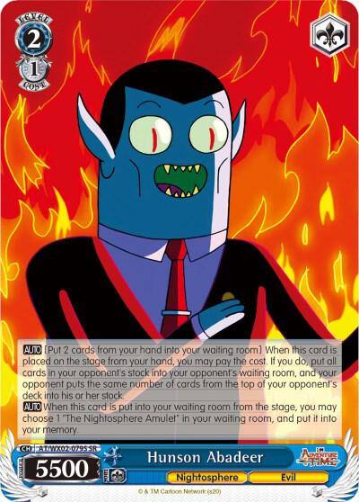 Hunson Abadeer SR AT/WX02-079S SR Adventure Time Card