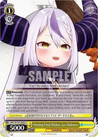 Hunting Fried Chicken Laplus Darknesss HOL/W104-E020 U hololive production Vol.2 Card