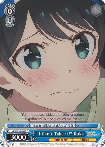 I Cant Take it Ruka KNK/W86-E093 C Rent-A-Girlfriend Card