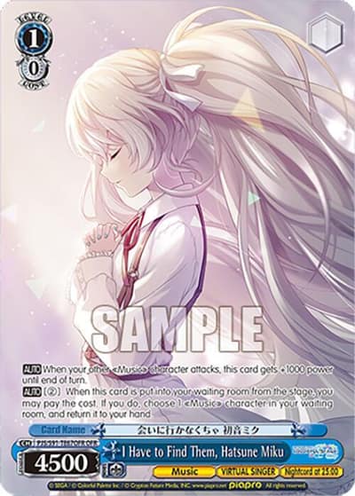 I Have to Find Them, Hatsune Miku (OFR) PJS/S91-TE67OFR OFR HATSUNE MIKU: COLORFUL STAGE! Weiss Schwarz card