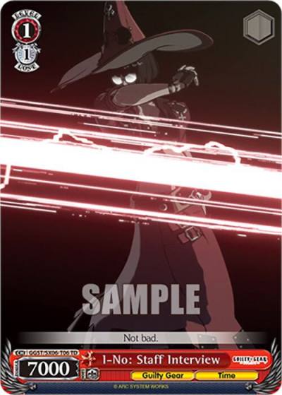 I No Staff Interview GGST/SX06-T06 TD Guilty Gear -Strive- Card