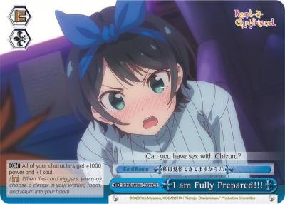 I am Fully Prepared KNK/W86-E099 CR Rent-A-Girlfriend Card