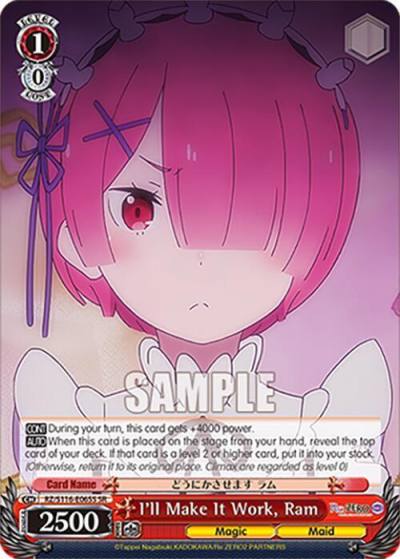I ll Make It Work Ram SR RZ/S116-E065S Re:ZERO -Starting Life in Another World- Vol.3 Card