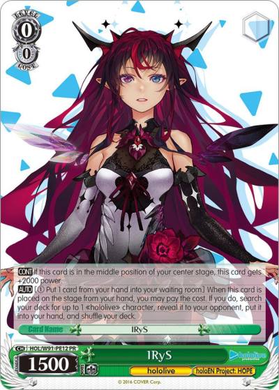 IRyS HOL/W91-PE12 PR hololive production Card